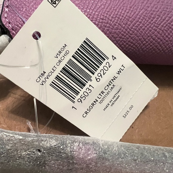 Coach Pink Leather Key & Card Holder - Picture 2 of 5